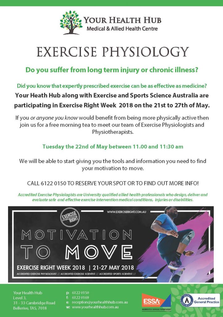 Exercise Right Week 2018