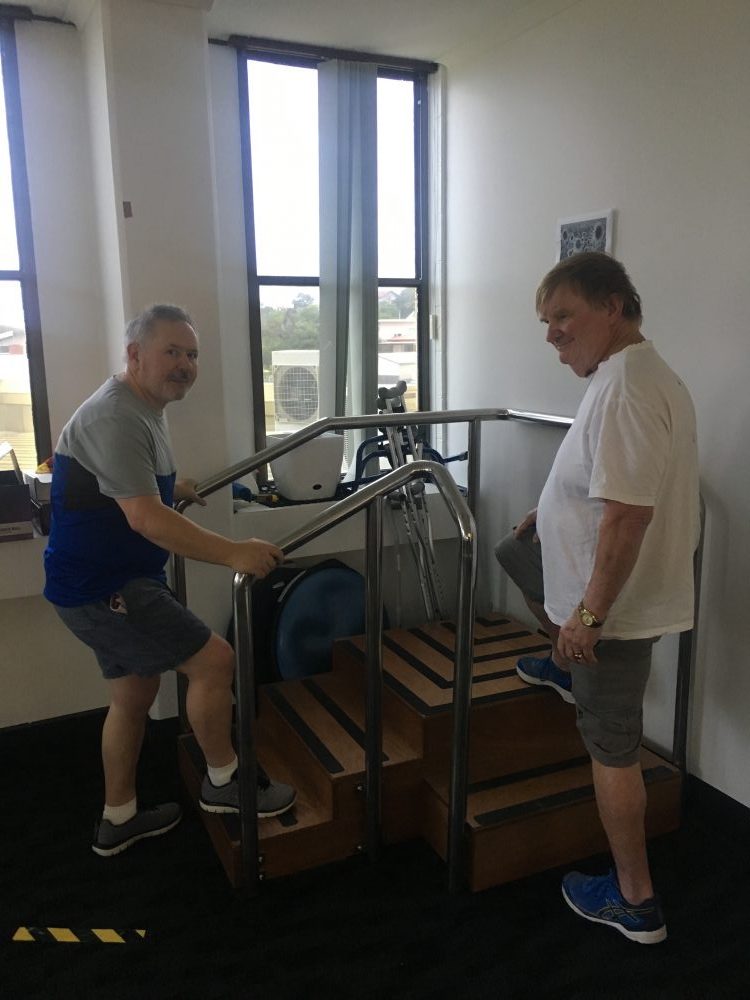 Both Stephen and Graham have been working hard with our Physiotherapist Bek over a few sessions a week to improve their coordination, balance and gait!